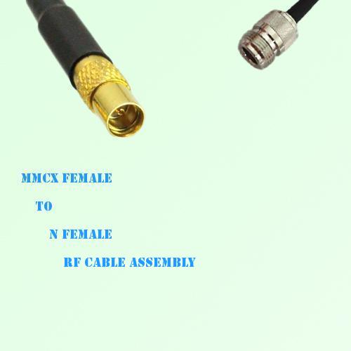MMCX Female to N Female RF Cable Assembly