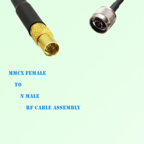 MMCX Female to N Male RF Cable Assembly