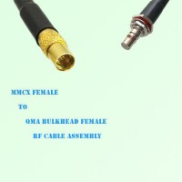 MMCX Female to QMA Bulkhead Female RF Cable Assembly MMCX Female to QMA Bulkhead Female RF Cable Assembly