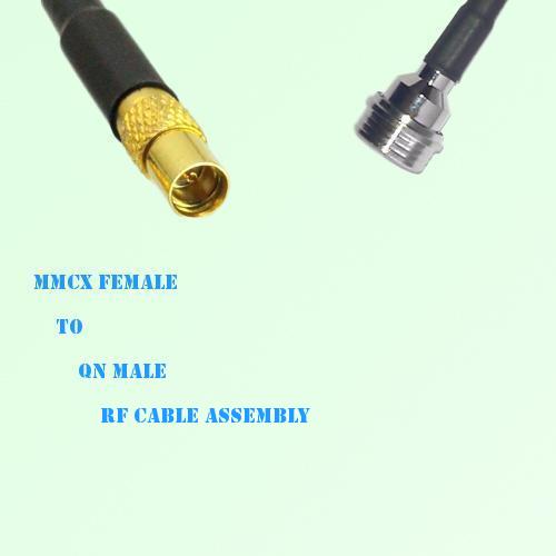 MMCX Female to QN Male RF Cable Assembly
