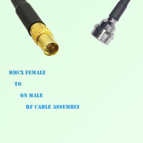 MMCX Female to QN Male RF Cable Assembly MMCX Female to QN Male RF Cable Assembly