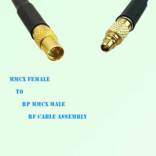 MMCX Female to RP MMCX Male RF Cable Assembly