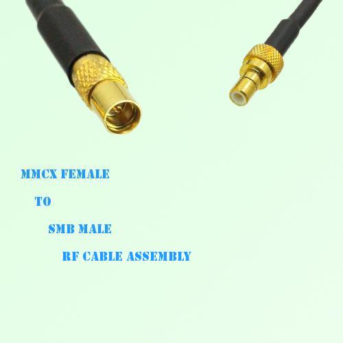 MMCX Female to SMB Male RF Cable Assembly