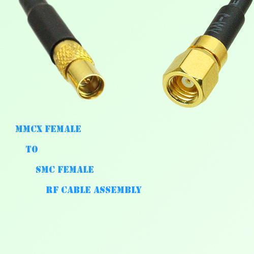 MMCX Female to SMC Female RF Cable Assembly
