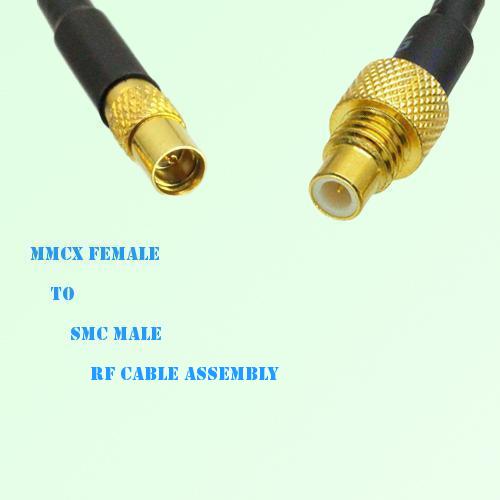 MMCX Female to SMC Male RF Cable Assembly