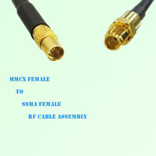 MMCX Female to SSMA Female RF Cable Assembly