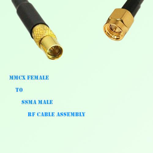 MMCX Female to SSMA Male RF Cable Assembly