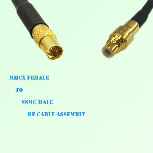 MMCX Female to SSMC Male RF Cable Assembly