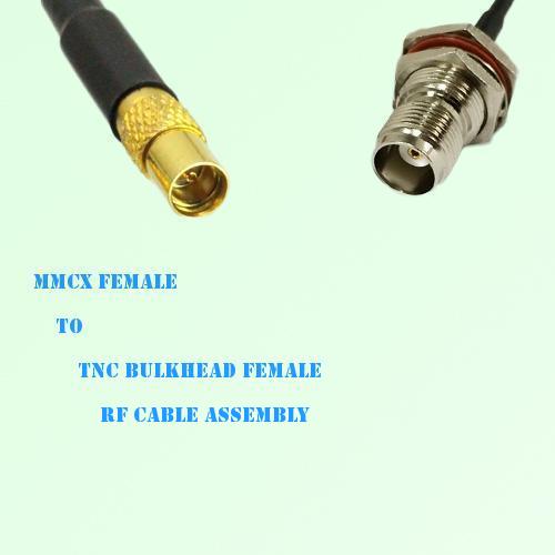 MMCX Female to TNC Bulkhead Female RF Cable Assembly MMCX Female to TNC Bulkhead Female RF Cable Assembly