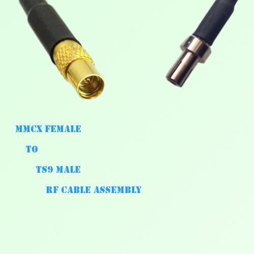 MMCX Female to TS9 Male RF Cable Assembly