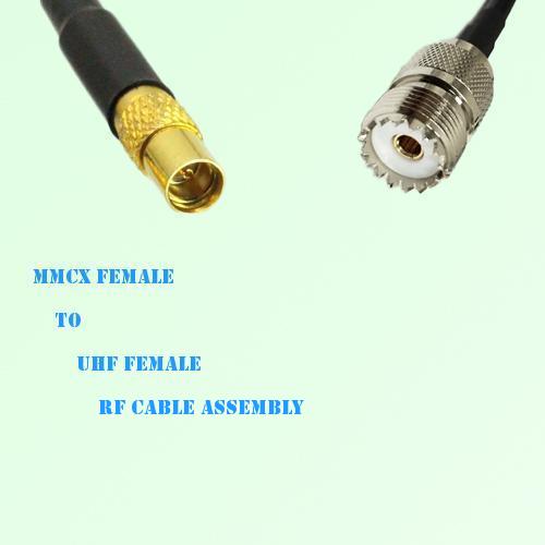 MMCX Female to UHF Female RF Cable Assembly