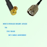 MMCX Female Right Angle to TNC Male RF Cable Assembly MMCX Female Right Angle to TNC Male RF Cable Assembly