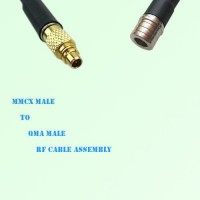 MMCX Male to QMA Male RF Cable Assembly