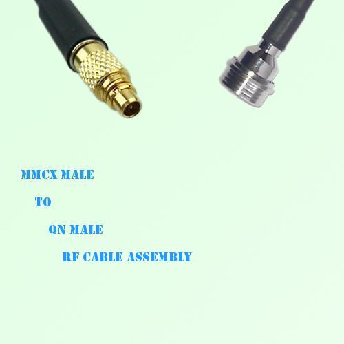 MMCX Male to QN Male RF Cable Assembly