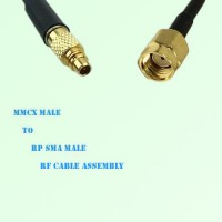 MMCX Male to RP SMA Male RF Cable Assembly MMCX Male to RP SMA Male RF Cable Assembly