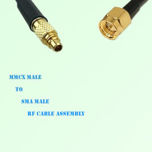 MMCX Male to SMA Male RF Cable Assembly
