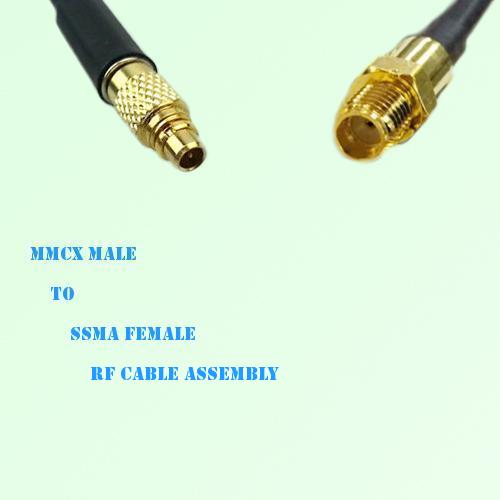 MMCX Male to SSMA Female RF Cable Assembly