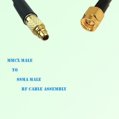 MMCX Male to SSMA Male RF Cable Assembly