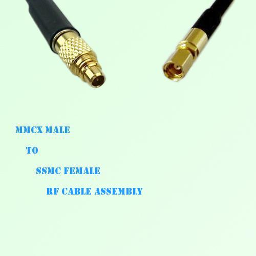 MMCX Male to SSMC Female RF Cable Assembly