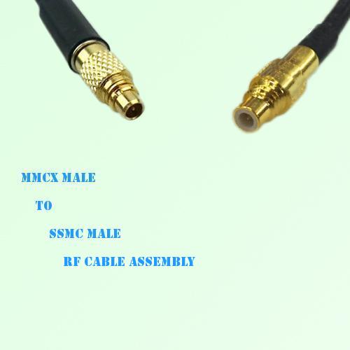 MMCX Male to SSMC Male RF Cable Assembly