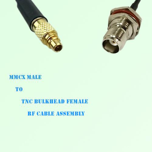MMCX Male to TNC Bulkhead Female RF Cable Assembly MMCX Male to TNC Bulkhead Female RF Cable Assembly