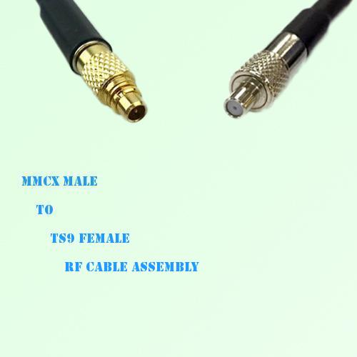 MMCX Male to TS9 Female RF Cable Assembly