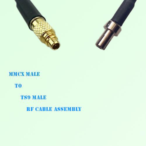 MMCX Male to TS9 Male RF Cable Assembly