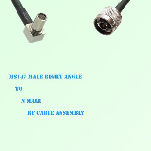 MS147 Male Right Angle to N Male RF Cable Assembly