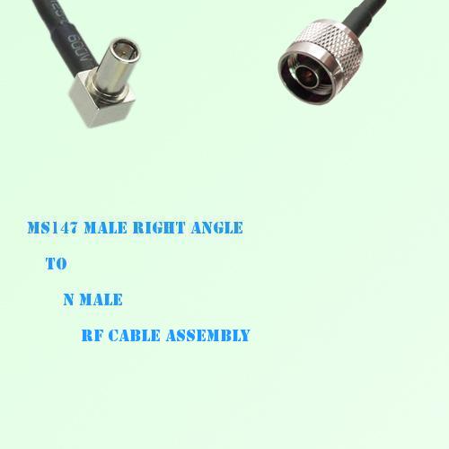MS147 Male Right Angle to N Male RF Cable Assembly MS147 Male Right Angle to N Male RF Cable Assembly