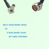 MS147 Male Right Angle to N Male Right Angle RF Cable Assembly