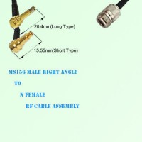 MS156 Male Right Angle to N Female RF Cable Assembly