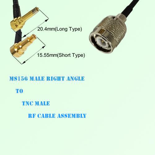 MS156 Male Right Angle to TNC Male RF Cable Assembly MS156 Male Right Angle to TNC Male RF Cable Assembly