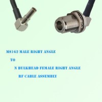 MS162 Male R/A to N Bulkhead Female R/A RF Cable Assembly