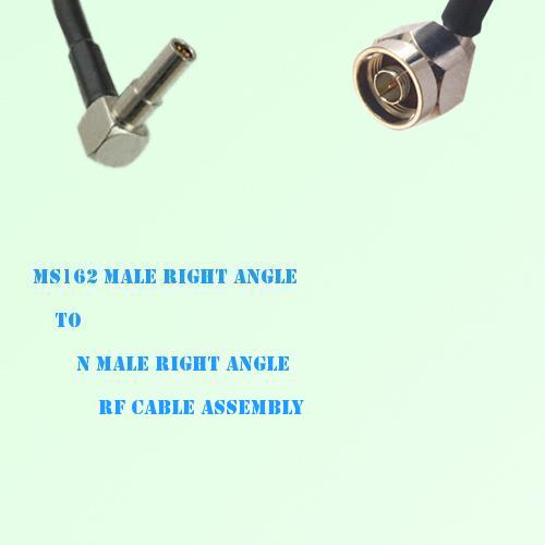 MS162 Male Right Angle to N Male Right Angle RF Cable Assembly