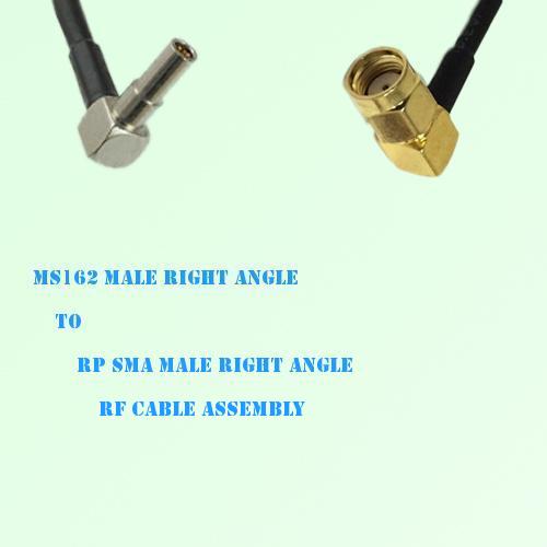 MS162 Male Right Angle to RP SMA Male Right Angle RF Cable Assembly