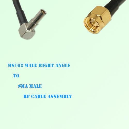 MS162 Male Right Angle to SMA Male RF Cable Assembly