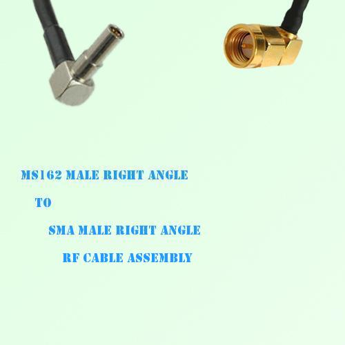 MS162 Male Right Angle to SMA Male Right Angle RF Cable Assembly