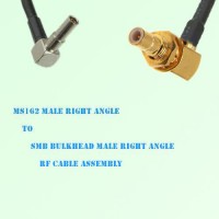MS162 Male R/A to SMB Bulkhead Male R/A RF Cable Assembly