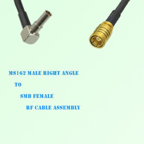 MS162 Male Right Angle to SMB Female RF Cable Assembly MS162 Male Right Angle to SMB Female RF Cable Assembly