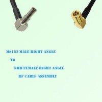 MS162 Male Right Angle to SMB Female Right Angle RF Cable Assembly MS162 Male Right Angle to SMB Female Right Angle RF Cable Assembly