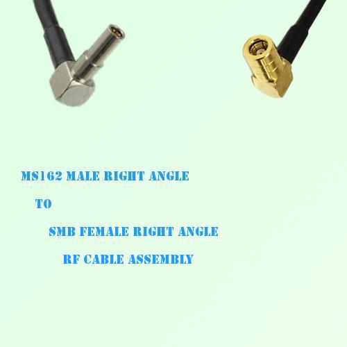 MS162 Male Right Angle to SMB Female Right Angle RF Cable Assembly MS162 Male Right Angle to SMB Female Right Angle RF Cable Assembly
