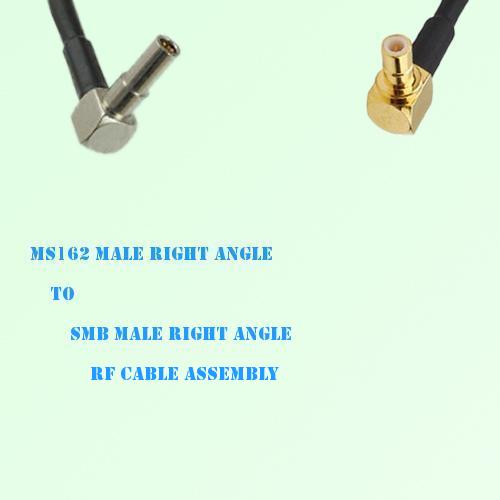 MS162 Male Right Angle to SMB Male Right Angle RF Cable Assembly MS162 Male Right Angle to SMB Male Right Angle RF Cable Assembly