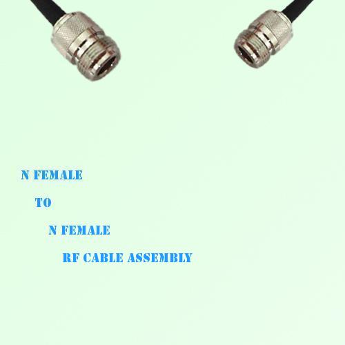 N Female to N Female RF Cable Assembly