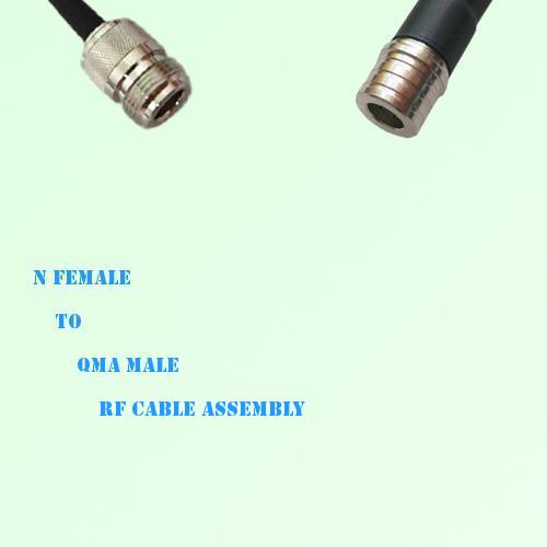 N Female to QMA Male RF Cable Assembly
