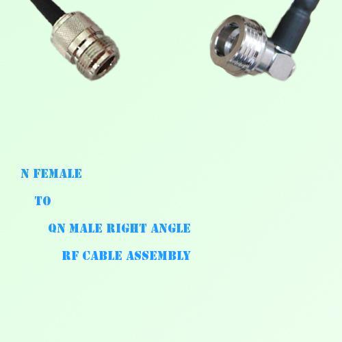 N Female to QN Male Right Angle RF Cable Assembly N Female to QN Male Right Angle RF Cable Assembly