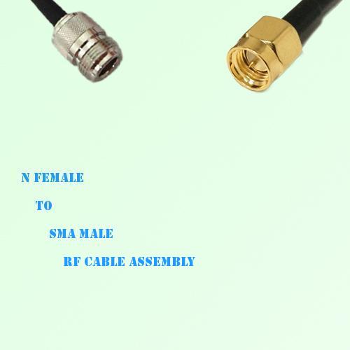 N Female to SMA Male RF Cable Assembly