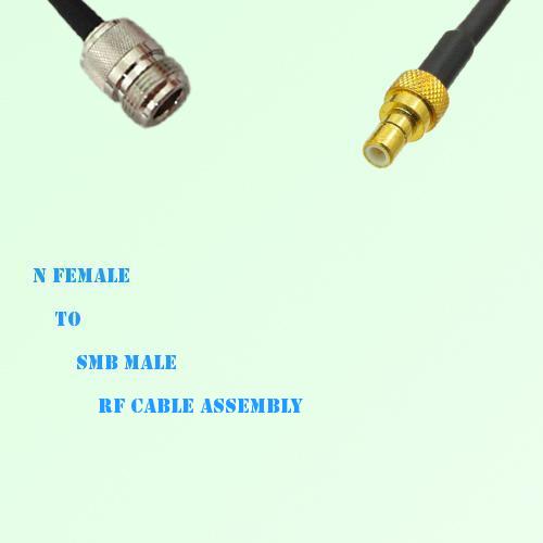 N Female to SMB Male RF Cable Assembly