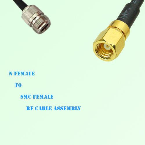 N Female to SMC Female RF Cable Assembly