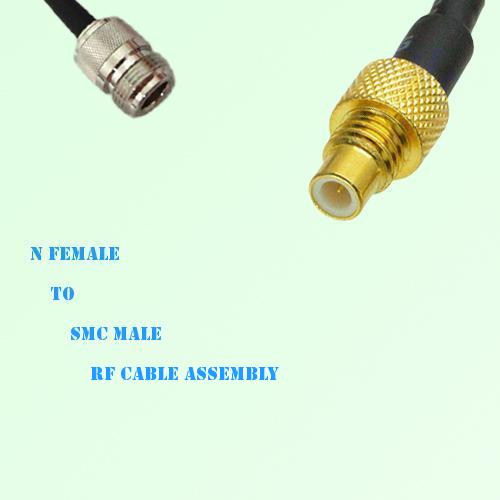 N Female to SMC Male RF Cable Assembly