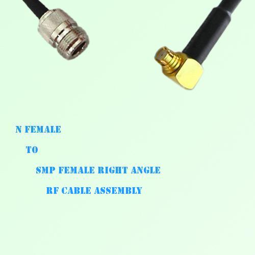 N Female to SMP Female Right Angle RF Cable Assembly